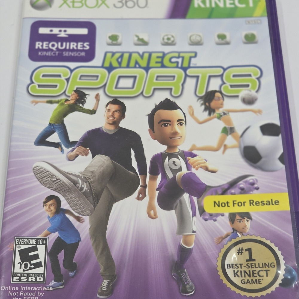 Kinect Sports Microsoft Xbox 360 Game NFR Not For Resale Complete CIB